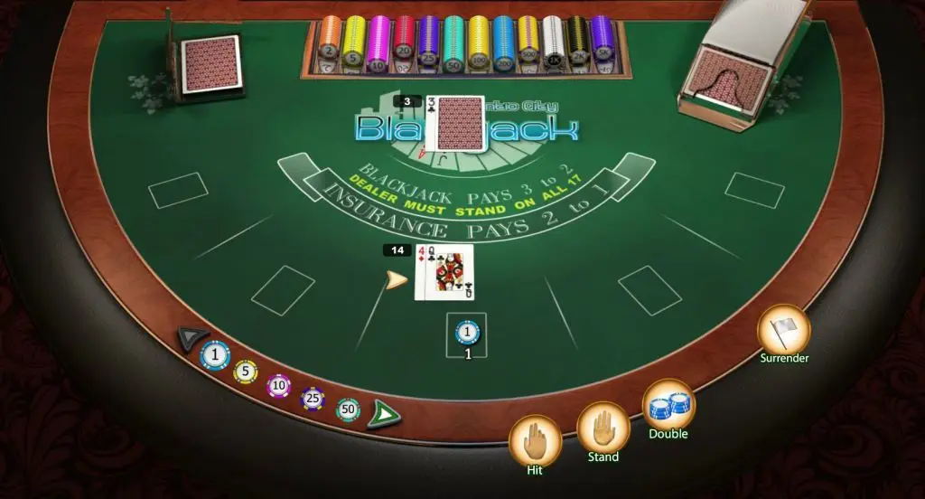 Saucify Blackjack table