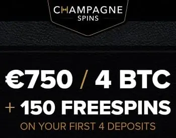 Champagne Spins Casino Welcome Bonus