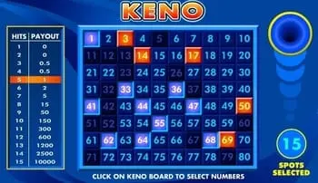 Play Keno online for Fun