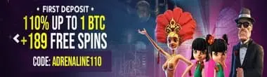 Casino Adrenaline Welcome Bonus