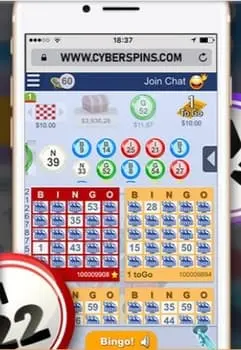 CyberSpins Casino Play Bingo on Moblie CyberSpins Casino Play Bingo on Moblie