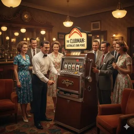 Pokies history in Australia image of a local pokie machine