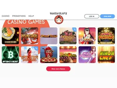 Banzai Slots Casino Games