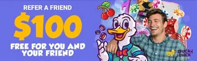 DuckyLuck Casino Refer a Friend 