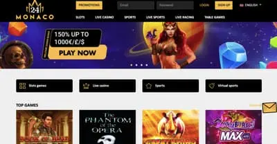 24Monaco Casino Welcome Bonus