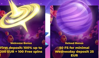 CosmicSlot Casino Welcome Bonus