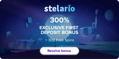 Stelario Casino exclusive welcome bonus