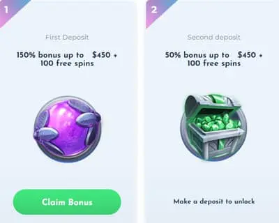 Wisho Casino Welcome Bonus