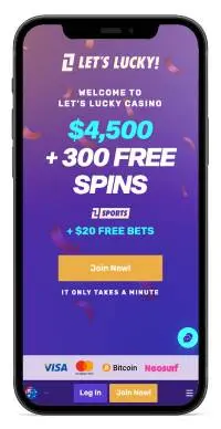 Let’s Lucky Casino mobile screenshot
