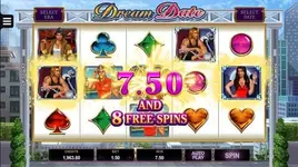Dream Date slot machine winning free spins