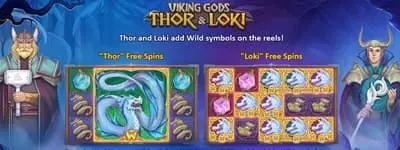 Viking Gods Thor and Loki Pokies