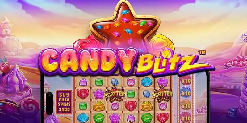 Candy Blitz slot game featuring vibrant candies and a sugar rush theme