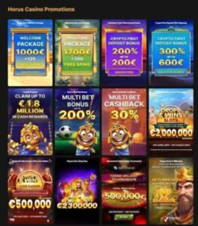 Horus Casino Promotions – for Crypto & Fiat Currency Players