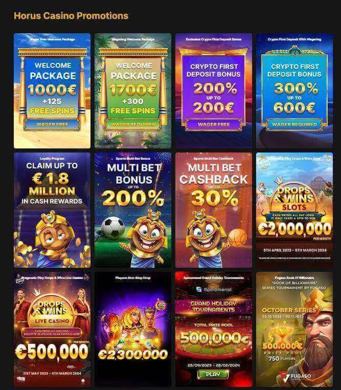 Horus Casino Promotions &#8211; for Crypto &#038; Fiat Currency Players