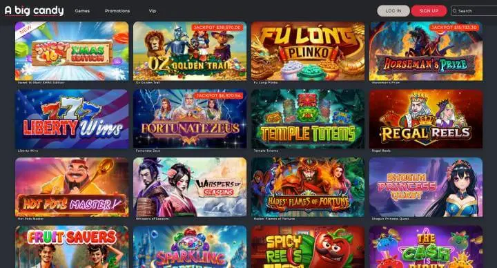 A Big Candy Casino online slots screenshot