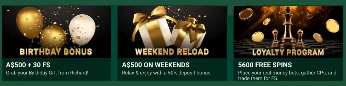 Richard Casino Bonuses