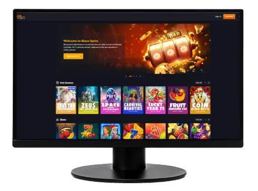 Blaze Spins Casino desktop screenshot