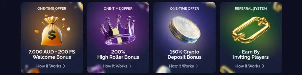 GoldBet Casino Bonuses Screenshot