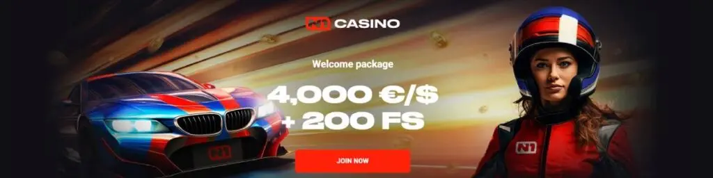 N1 Casino Welcome Bonus Screenshot