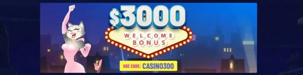 CoolCat Casino Welcome Bonus Screenshot