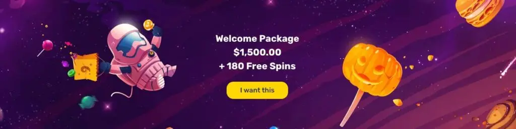 GalacticWins Casino Welcome Bonus screenshot