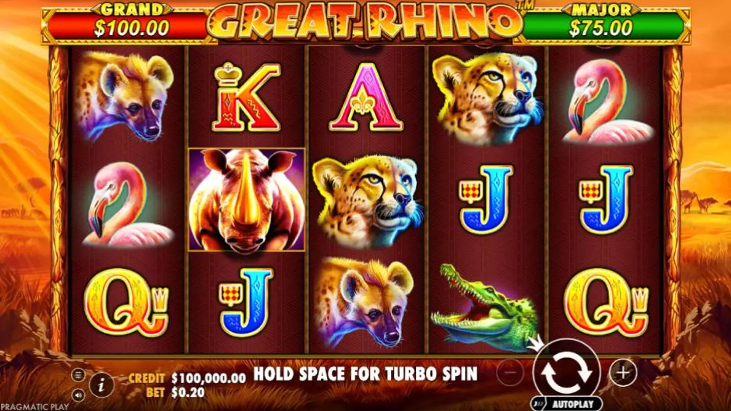 Great Rhino Slot Game Pragmatic Play BG Screenshot