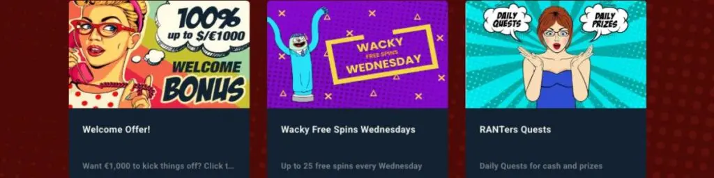 Rant Casino bonuses Screenshot