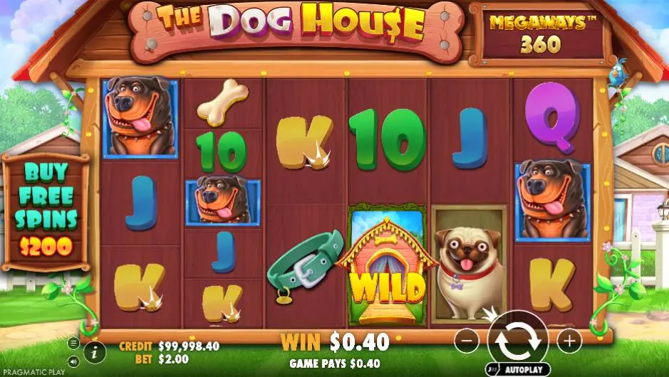 The Dog House megaways wild symbols Screenshot 3