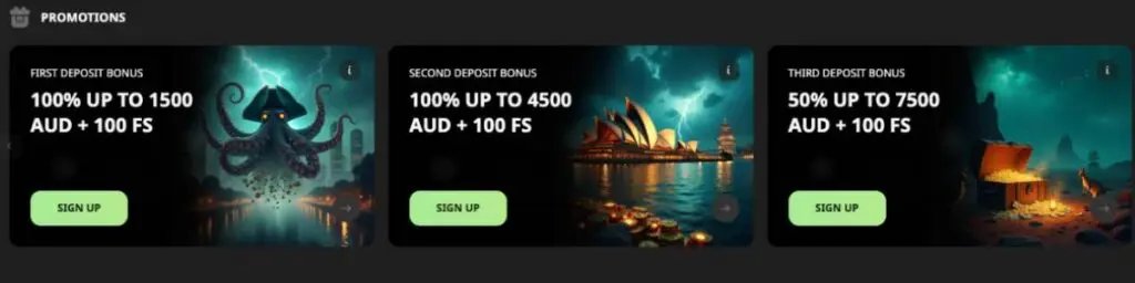 WillBet Casino WElcome Bonus package screenshot