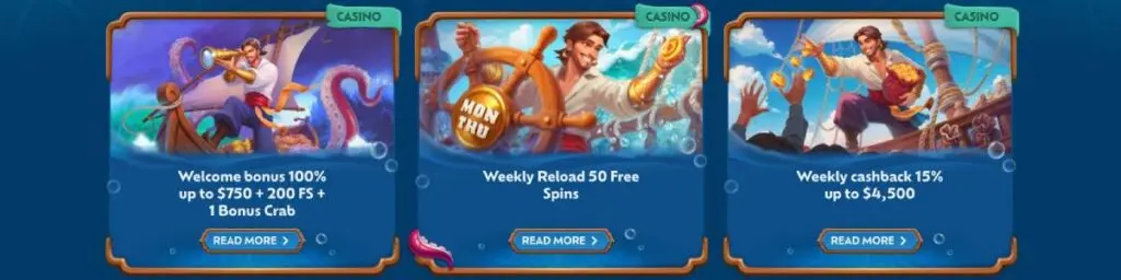 Winbay Casino Bonuses Screenshot