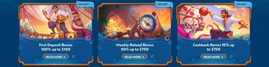 Winbay Sports Bonuses Screenshot
