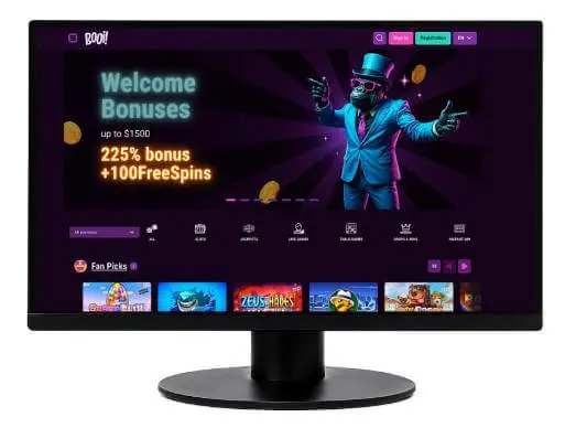 Booi Casino desktop screenshot