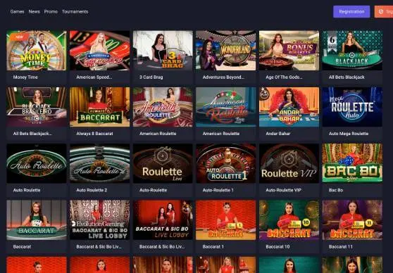 Jozz Casino live games screenshot