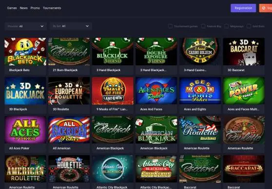 Jozz Casino table games screenshot