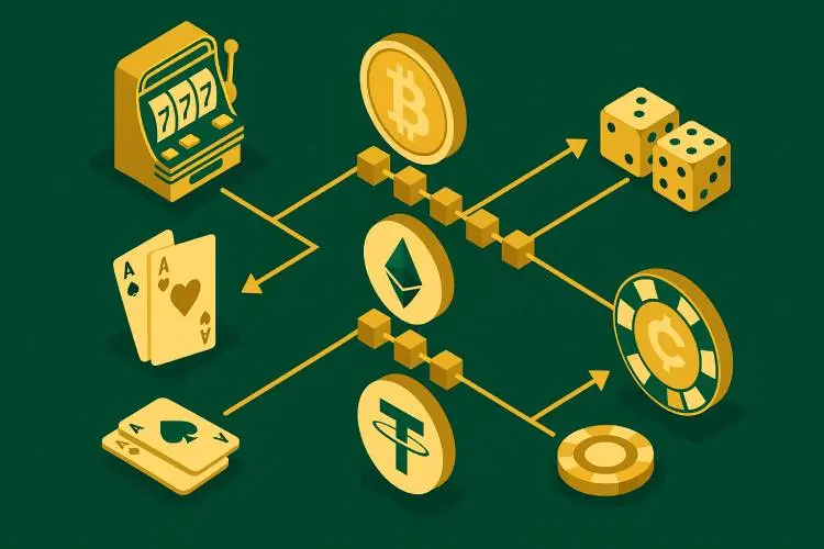 An image showing which factors we look at when rating a no KYC casino