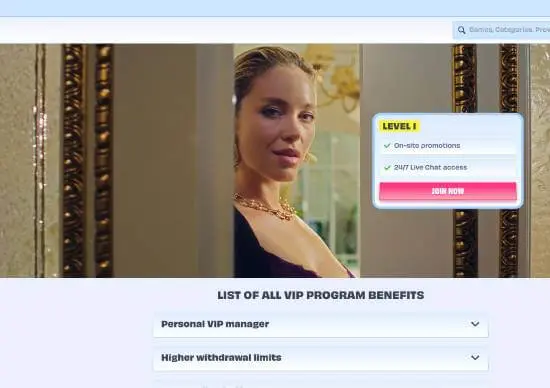 OnlySpins Casino VIP screenshot