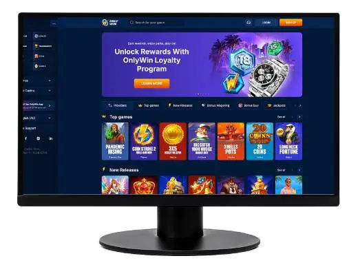 OnlyWin Casino desktop screenshots