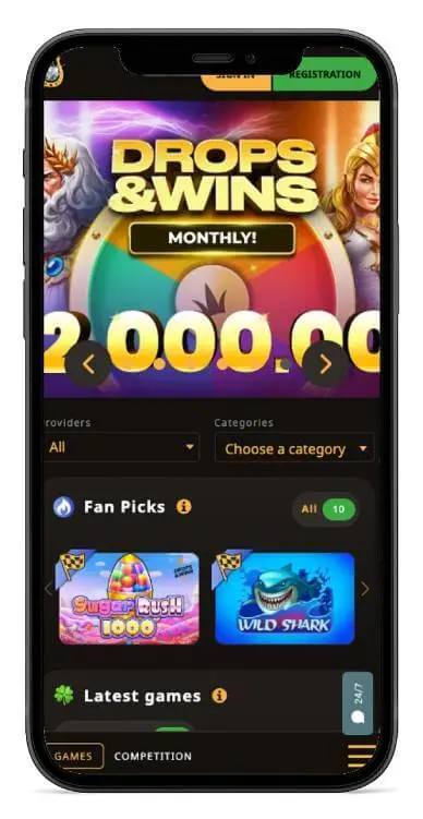 Play Fortuna Casino mobile screenshot