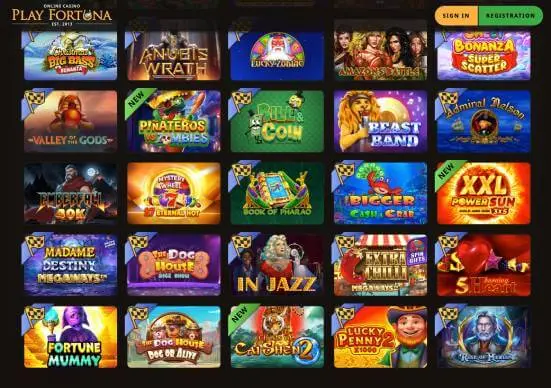 Play Fortuna Casino online pokies screenshot