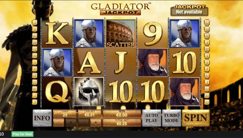 Gladiator jackpot Scatter symbol