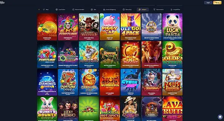 Gangsta Casino jackpot games screenshot