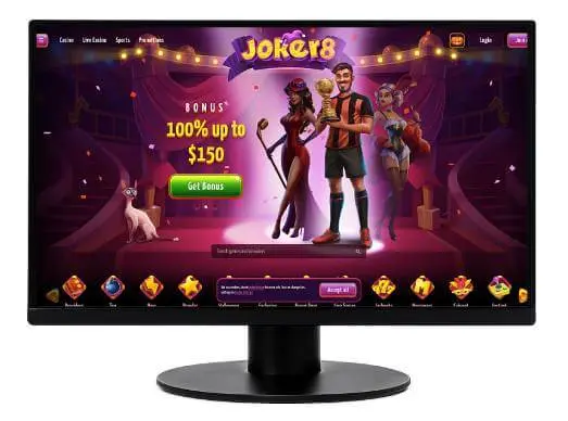 Joker8 Casino desktop screenshot