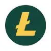 Litecoin icon featuring a gold Ł symbol.