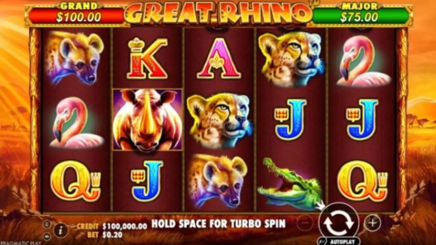 Great Rhino Slot Game Pragmatic Play BG Screenshot