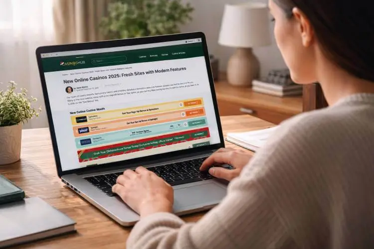 Checking if a new online casino is legit before signing up on CasinosHubc