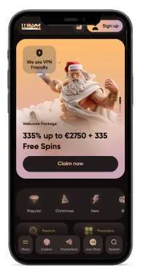 Ludios Casino mobile screenshot
