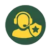 Round casino support icon
