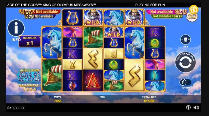 Age of the Gods: King of Olympus Slot Game Symbols