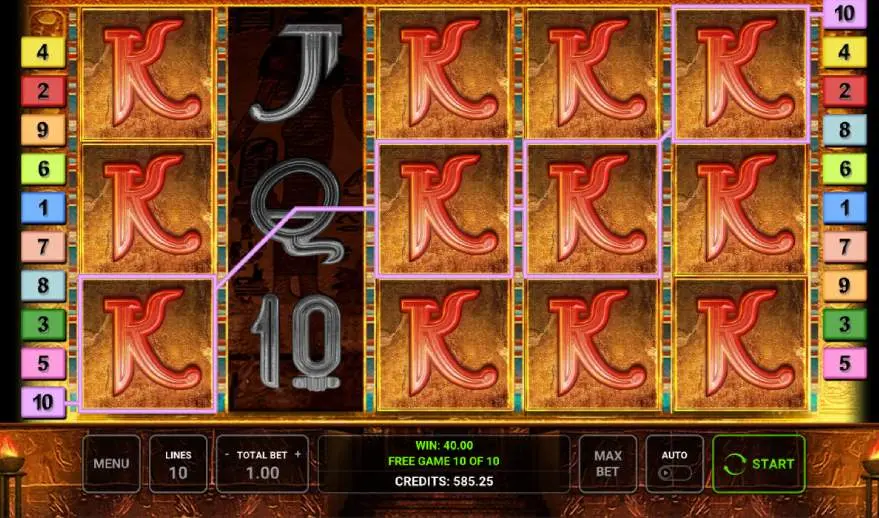 Book of Ra Deluxe Pokies Expanding Symbols Free Spins image