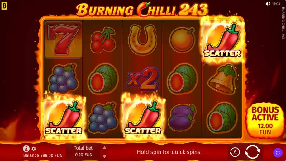 Burning Chilli 243 Pokie Free Spins Trigger